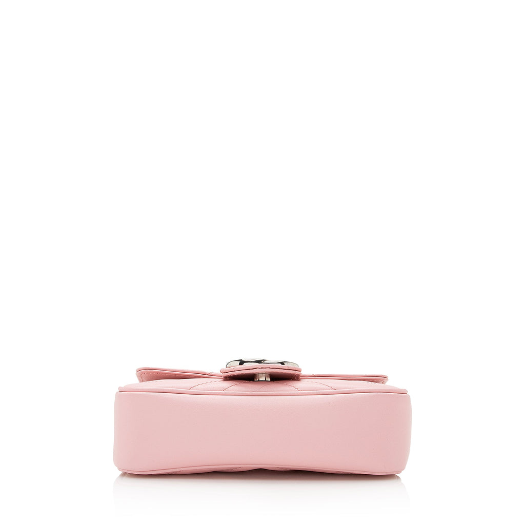 Gucci Matelasse Leather GG Marmont Super Mini Bag (SHF-22852)
