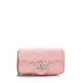 Gucci Matelasse Leather GG Marmont Super Mini Bag (SHF-22852)