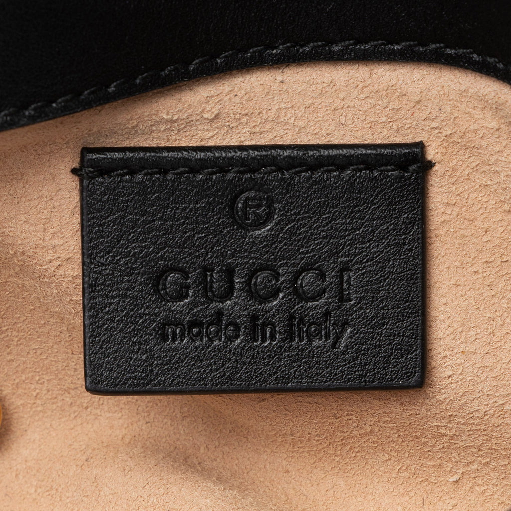 Gucci Matelasse Leather GG Marmont Super Mini Bag (SHF-23608)