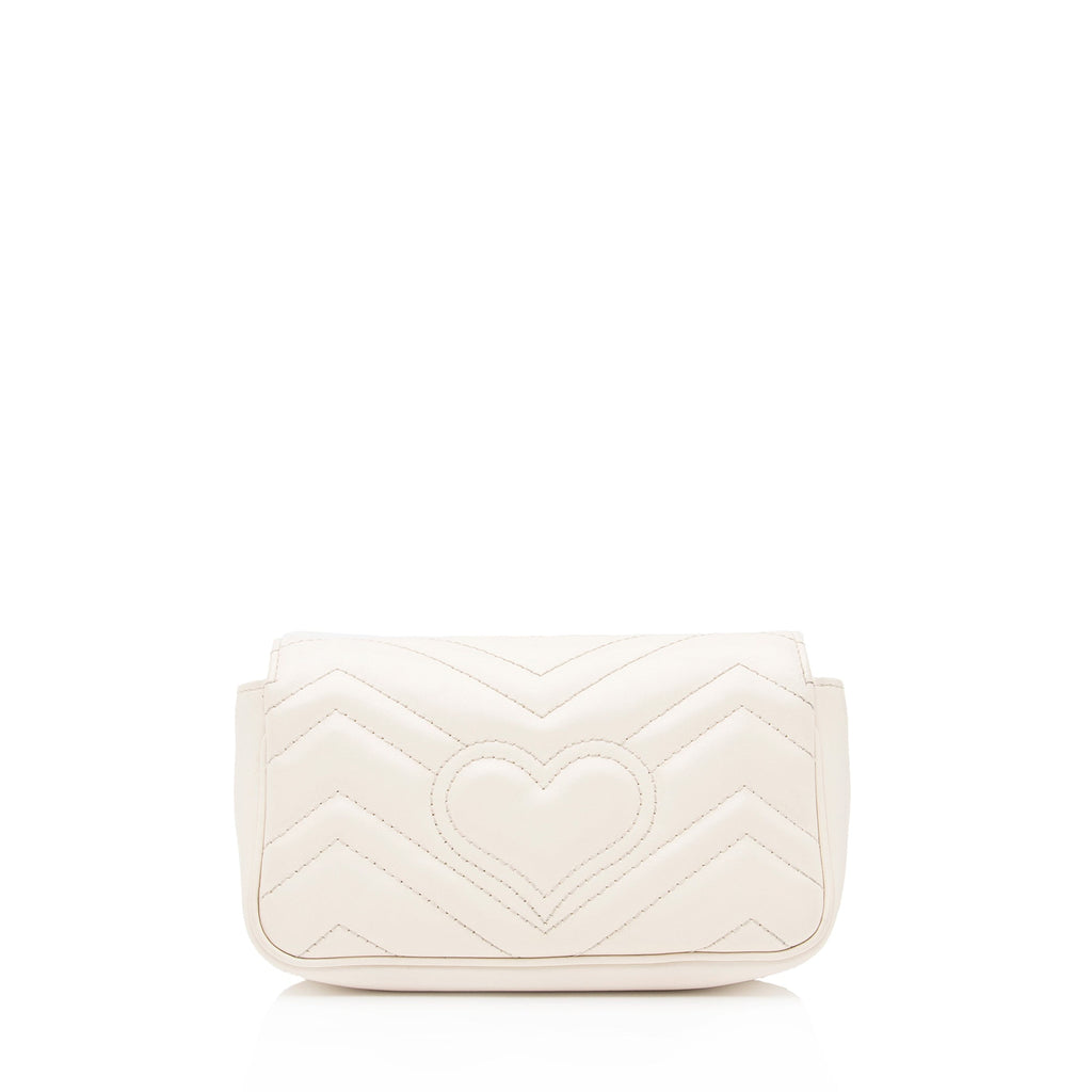 Gucci Matelasse Leather GG Marmont Super Mini Bag (SHF-23685)