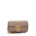 Gucci Matelasse Leather GG Marmont Super Mini Bag (SHF-gHEKBW)