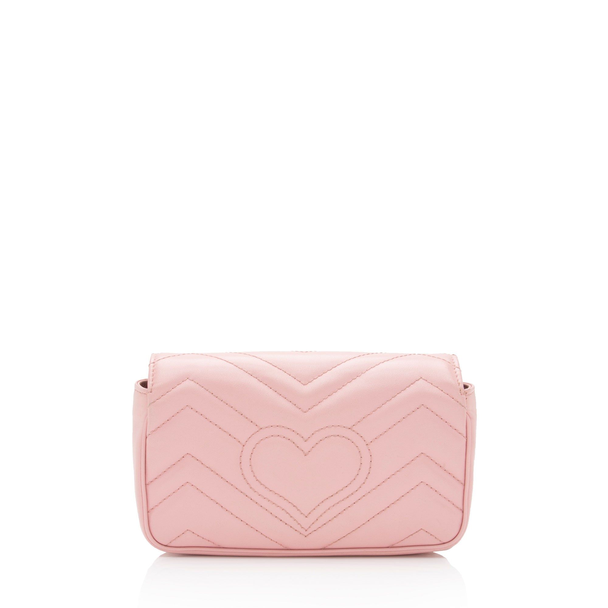Gucci Matelasse Leather GG Marmont Super Mini Flap Bag (SHF-YnNOt3)