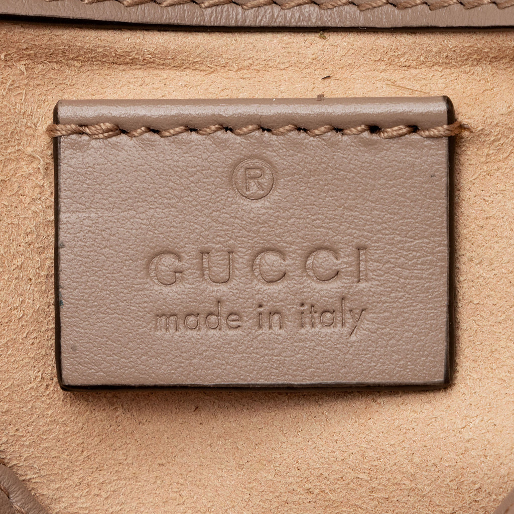 Gucci Matelasse Leather GG Marmont Super Mini Flap Bag - FINAL SALE (SHF-YgIgn9)