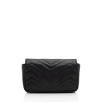 Gucci Matelasse Leather GG Marmont Super Mini Flap Bag (SHF-yBfrwz)