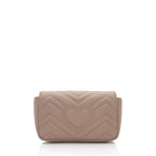 Gucci Matelasse Leather GG Marmont Super Mini Flap Bag