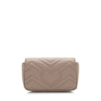 Gucci Matelasse Leather GG Marmont Super Mini Flap Bag (SHF-TvhWqj)