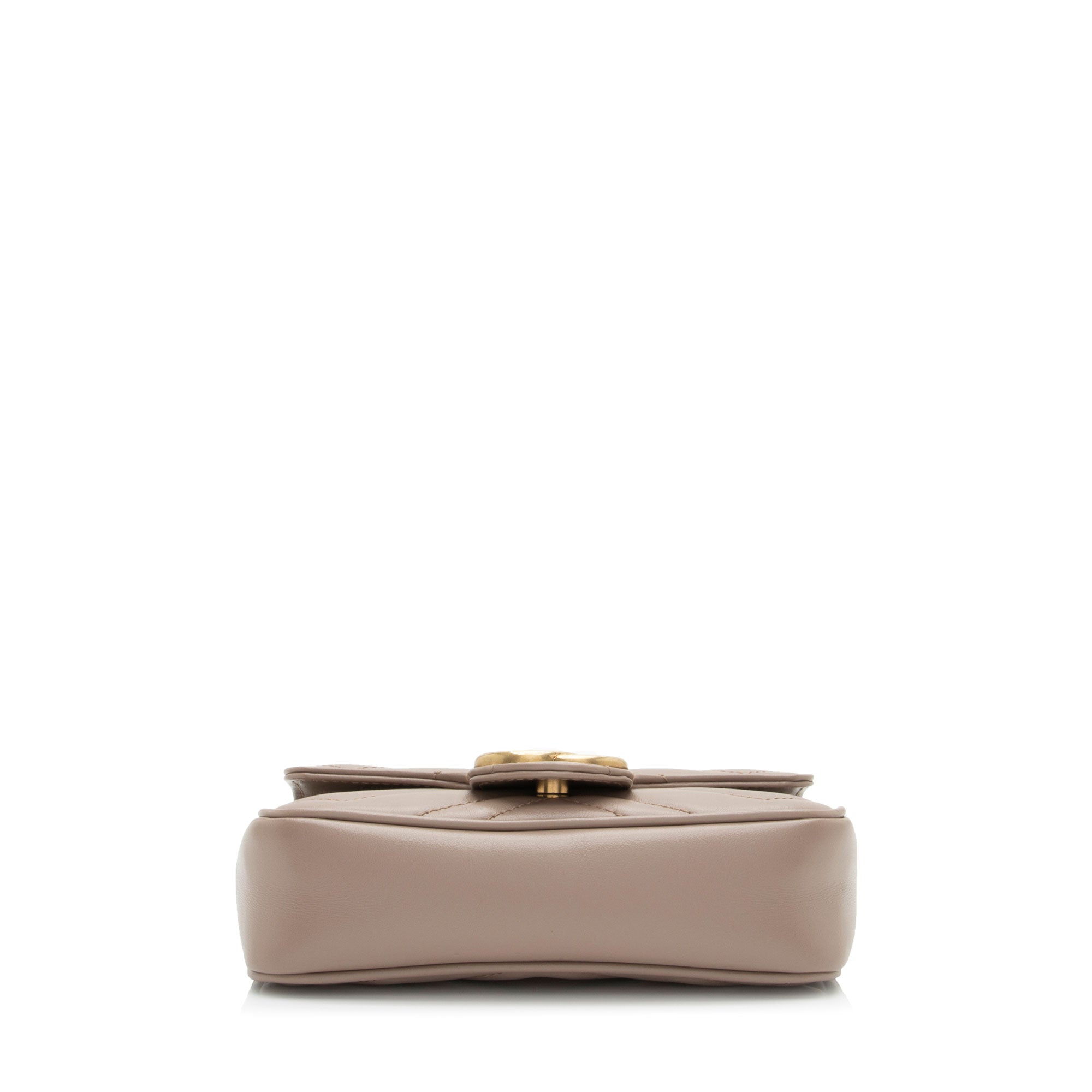 Gucci Matelasse Leather GG Marmont Super Mini Flap Bag (SHF-TvhWqj)