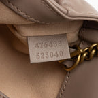 Gucci Matelasse Leather GG Marmont Super Mini Flap Bag (SHF-TvhWqj)
