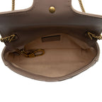Gucci Matelasse Leather GG Marmont Super Mini Flap Bag (SHF-TvhWqj)