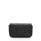 Gucci Matelasse Leather GG Marmont Super Mini Flap Bag (SHF-vdHY2l)