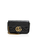 Gucci Matelasse Leather GG Marmont Super Mini Flap Bag (SHF-NshQsn)