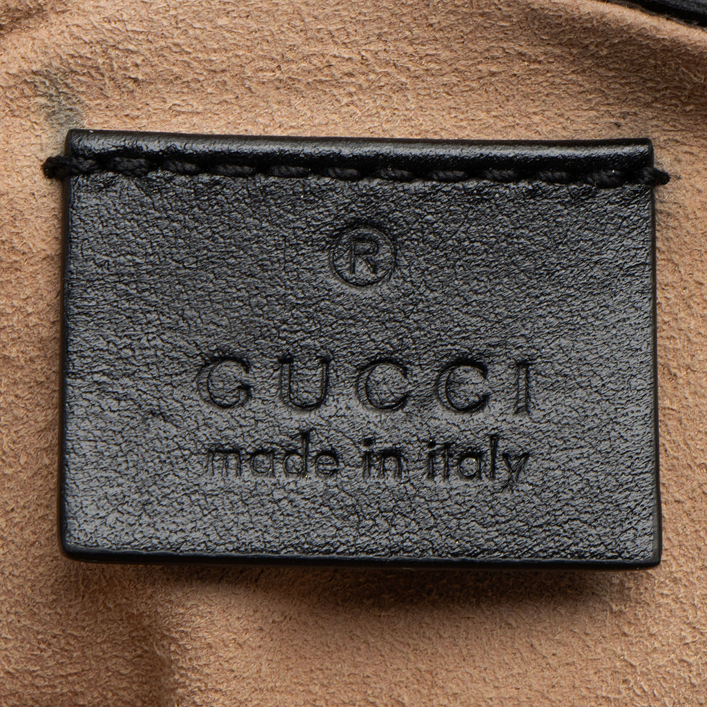 Gucci Matelasse Leather GG Marmont Super Mini Flap Bag (SHF-NshQsn)