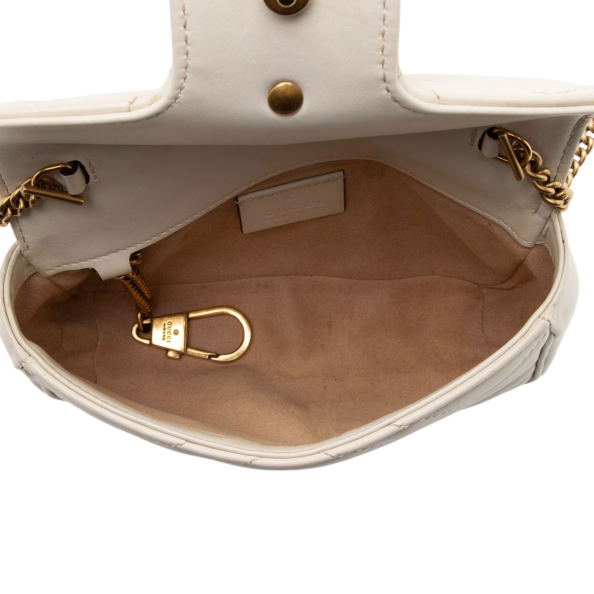 Gucci Matelasse Leather GG Marmont Mini Flap Bag