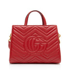 Gucci Matelasse Leather GG Marmont Small Satchel