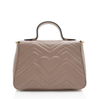 Gucci Matelasse Leather GG Marmont Top Handle Small Shoulder Bag (SHF-22063)