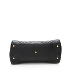 Gucci Matelasse Leather GG Marmont Top Handle Small Satchel (SHF-19560)