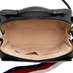 Gucci Matelasse Leather GG Marmont Top Handle Zip Around Small Shoulder Bag (SHF-21365)