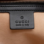 Gucci Matelasse Leather GG Marmont Top Handle Zip Around Small Shoulder Bag (SHF-21375)