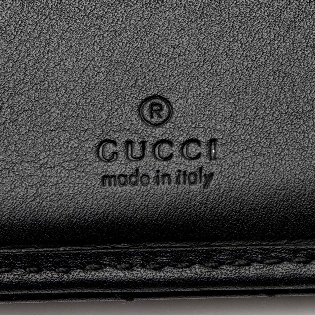 Gucci Matelasse Leather GG Marmont Trifold Wallet