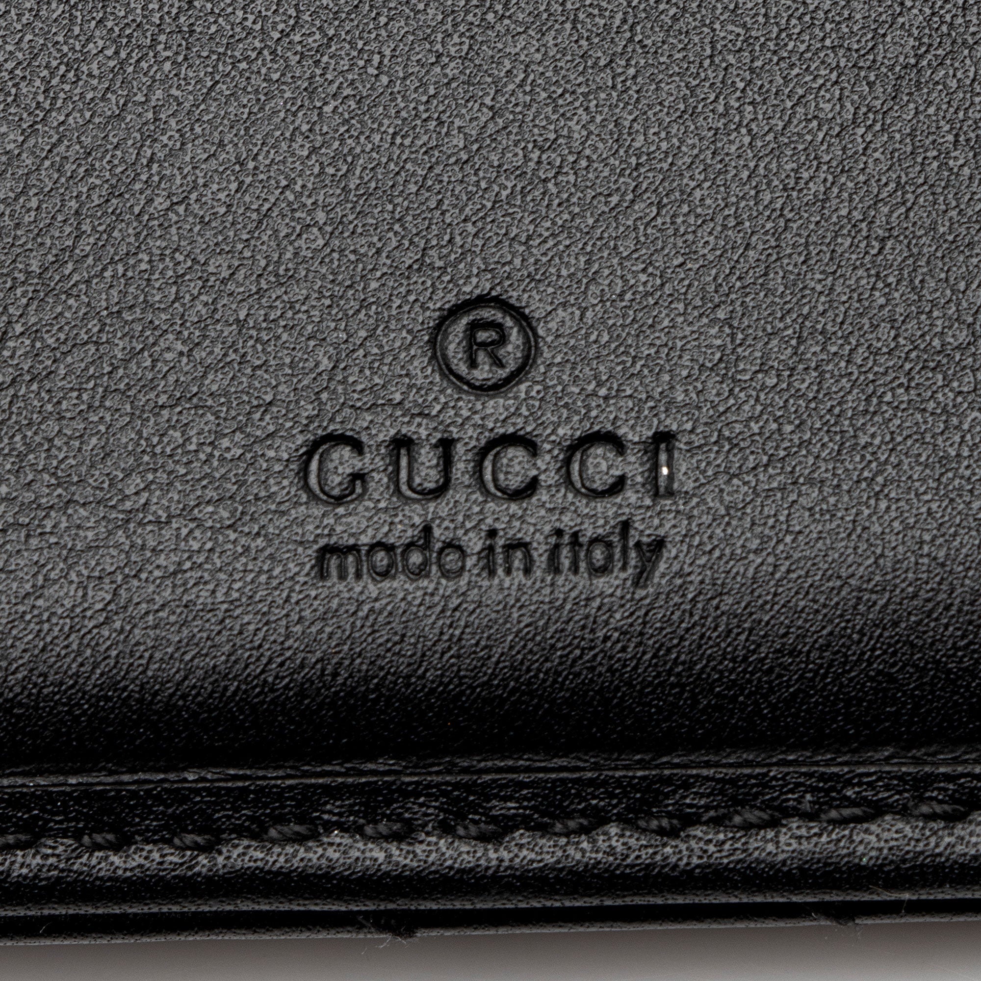 Gucci Matelasse Leather GG Marmont Trifold Wallet