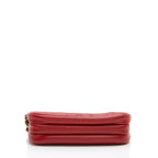 Gucci Matelasse Leather GG Marmont Triple-Zip Mini Bag