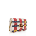 Gucci Matelasse Leather GG Marmont Trompe L'Oeil Wallet on Chain (SHF-18915)