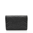 Gucci Matelasse Leather GG Marmont Wallet on Chain