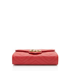 Gucci Matelasse Leather GG Marmont Wallet on Chain