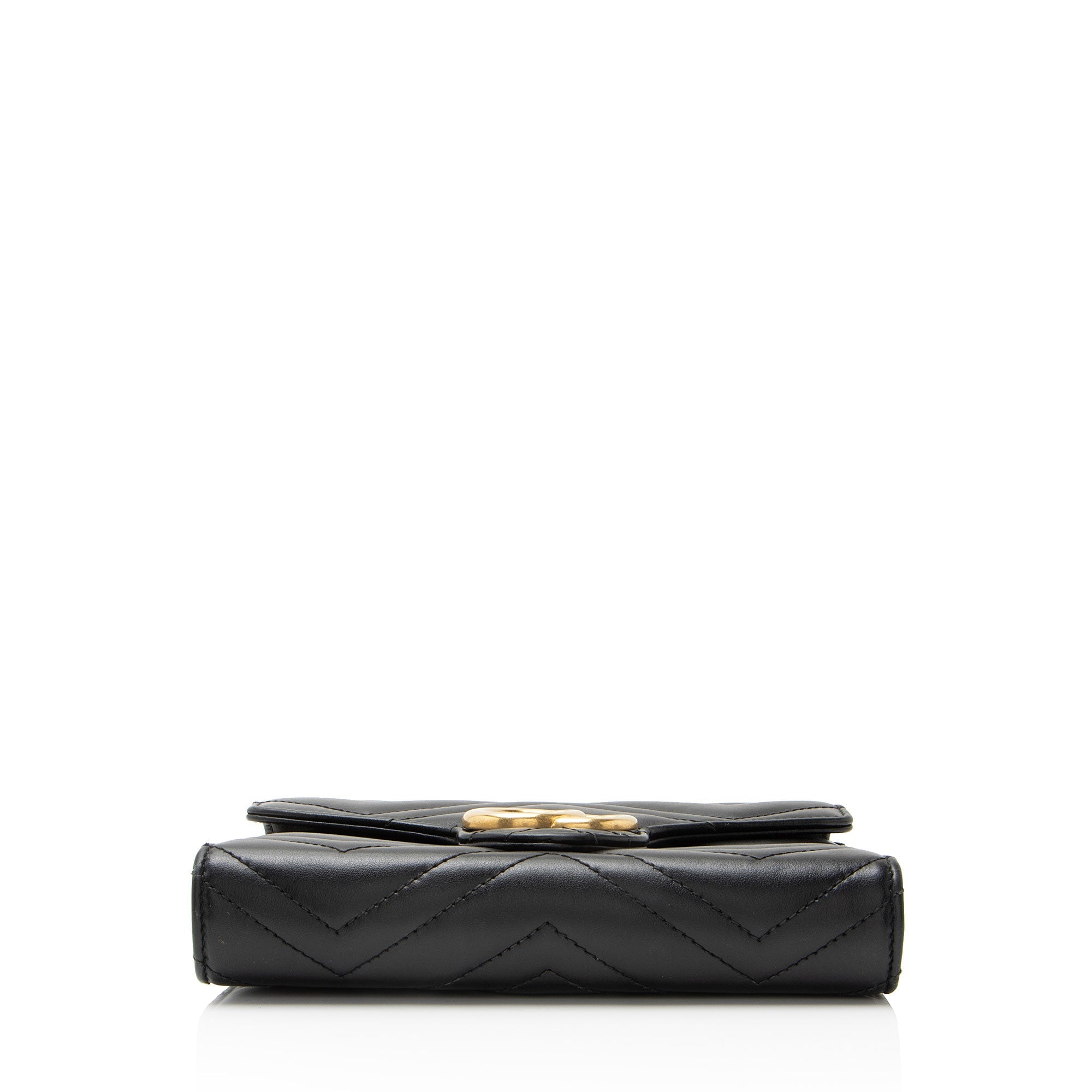Gucci Matelasse Leather GG Marmont Wallet on Chain
