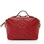 Gucci Matelasse Leather GG Marmont Zip Around Top Handle