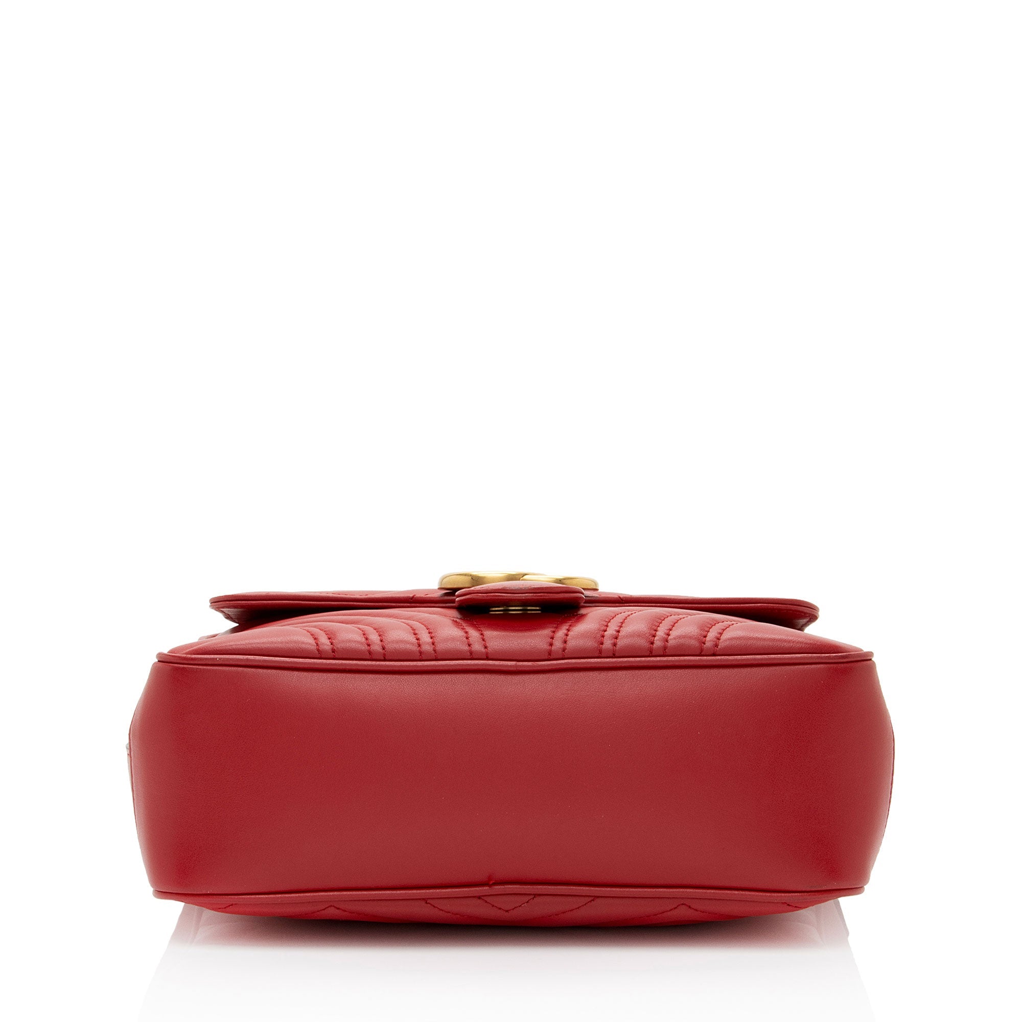 Gucci Matelasse Leather GG Marmont Zip Around Top Handle