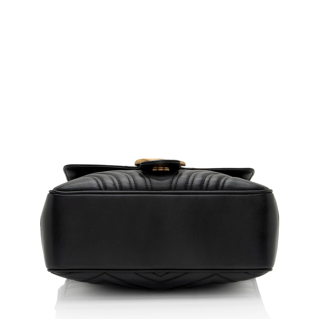 Gucci Matelasse Leather GG Marmont Zip Around Top Handle (SHF-czZJyD)