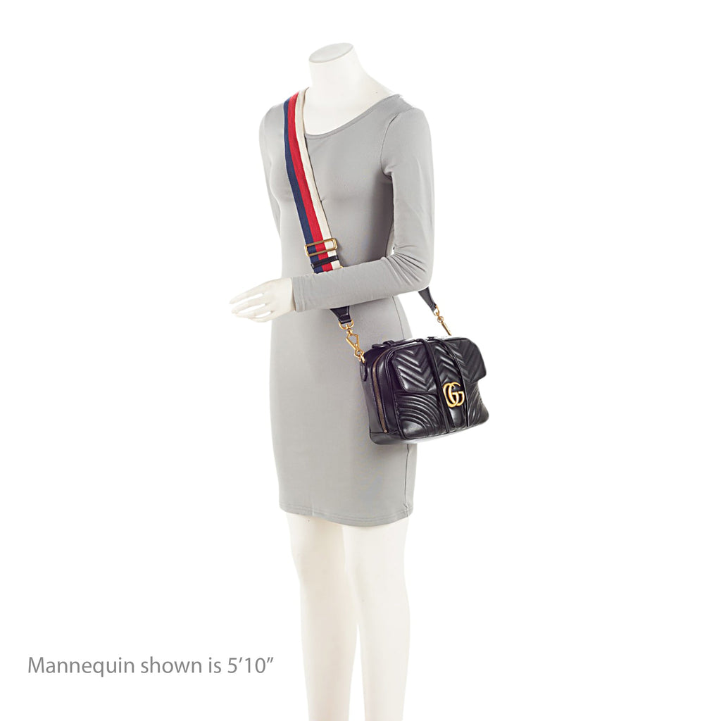 Gucci Matelasse Leather GG Marmont Zip Around Top Handle (SHF-czZJyD)