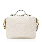 Gucci Matelasse Leather GG Marmont Zip Around Top Handle