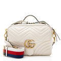 Gucci Matelasse Leather GG Marmont Zip Around Top Handle