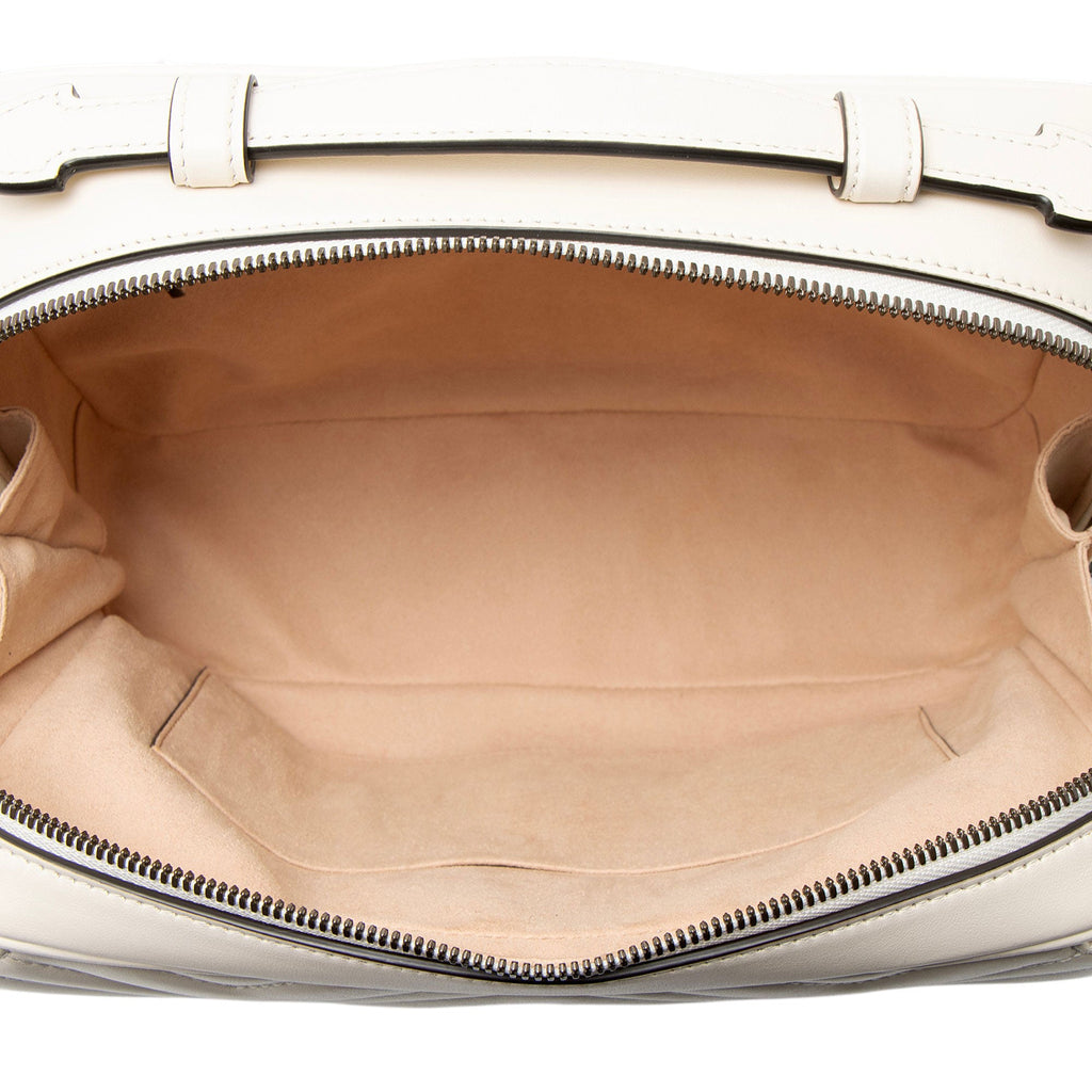 Gucci Matelasse Leather GG Marmont Zip Around Top Handle