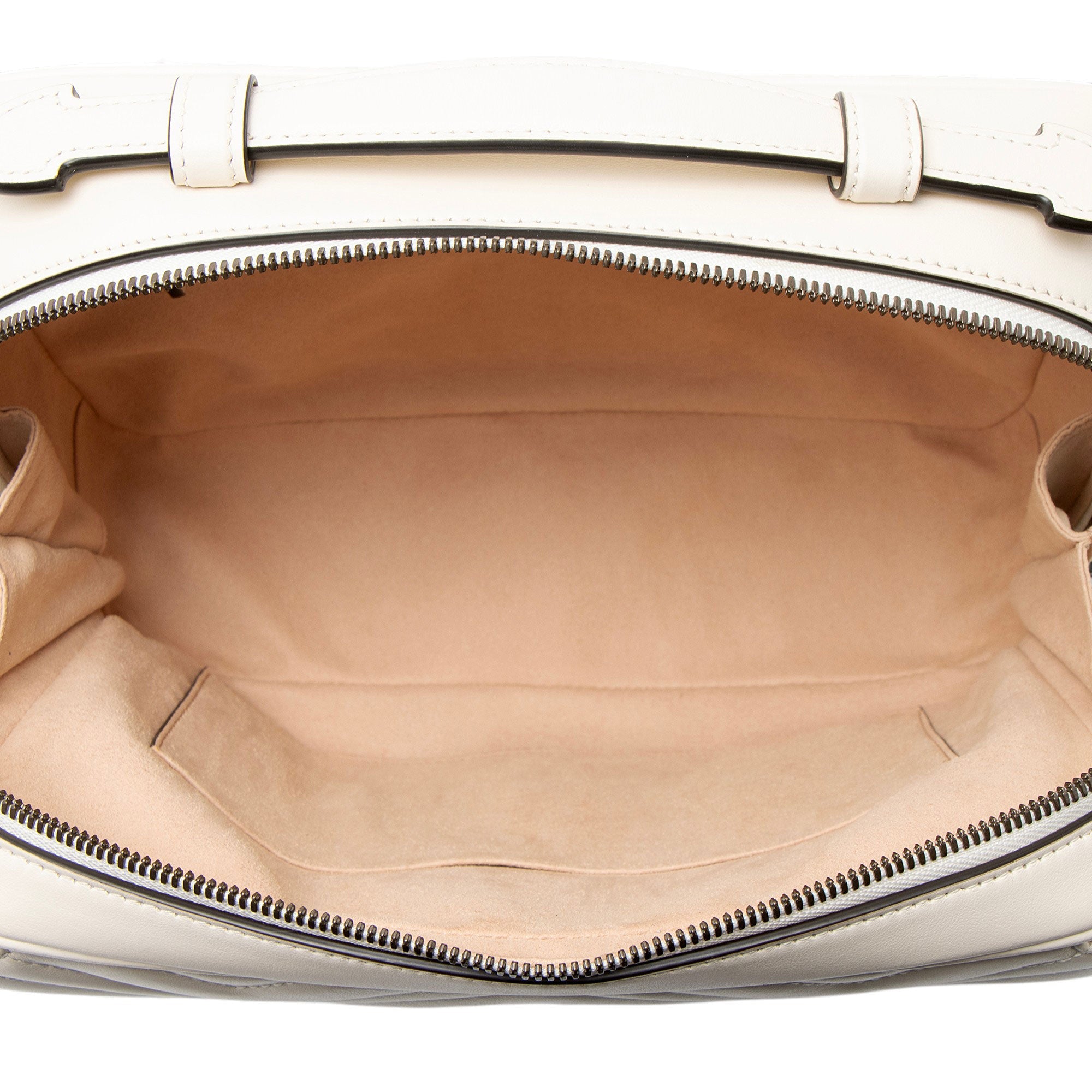 Gucci Matelasse Leather GG Marmont Zip Around Top Handle