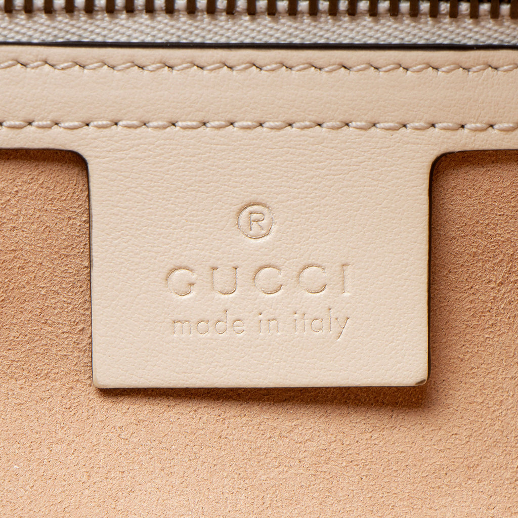 Gucci Matelasse Leather GG Marmont Zip Around Top Handle