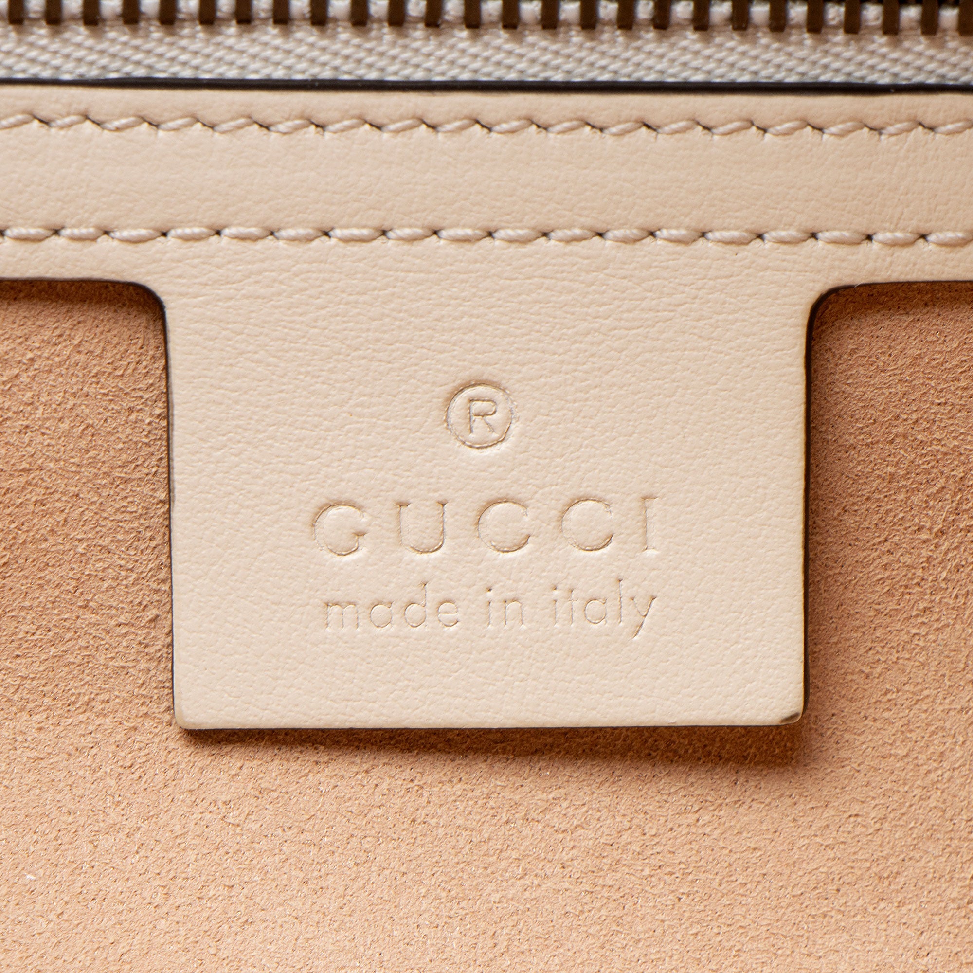 Gucci Matelasse Leather GG Marmont Zip Around Top Handle