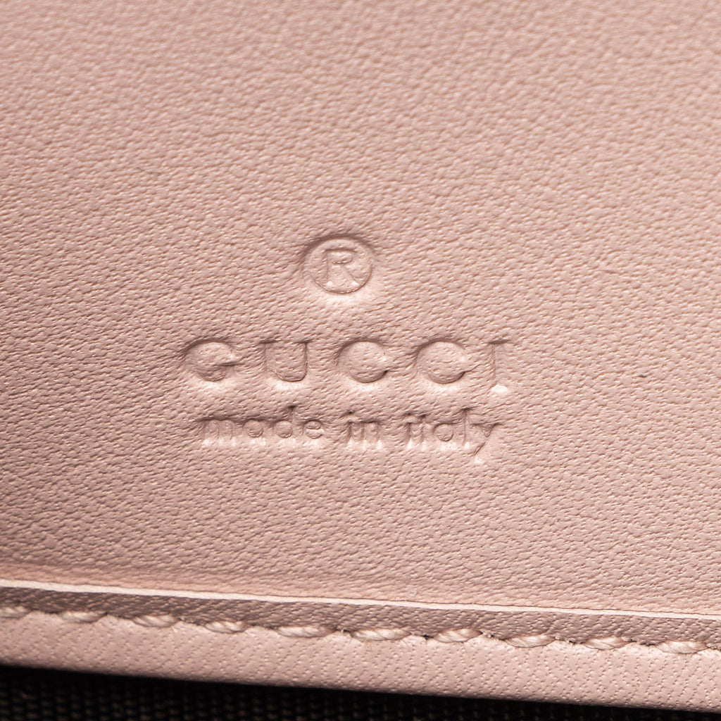 Gucci Matelasse Leather GG Marmont Zip Around Wallet