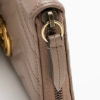 Gucci Matelasse Leather GG Marmont Zip Wallet (SHF-22654)