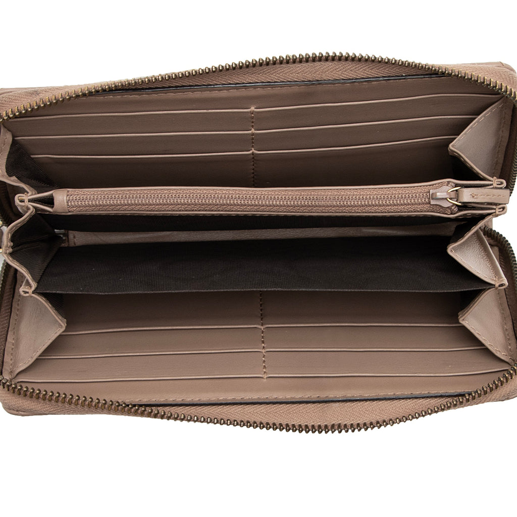 Gucci Matelasse Leather GG Marmont Zip Wallet (SHF-22654)