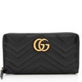 Gucci Matelasse Leather GG Marmont Zip Wallet (SHF-svROoG)