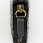 Gucci Matelasse Leather GG Marmont Zip Wallet