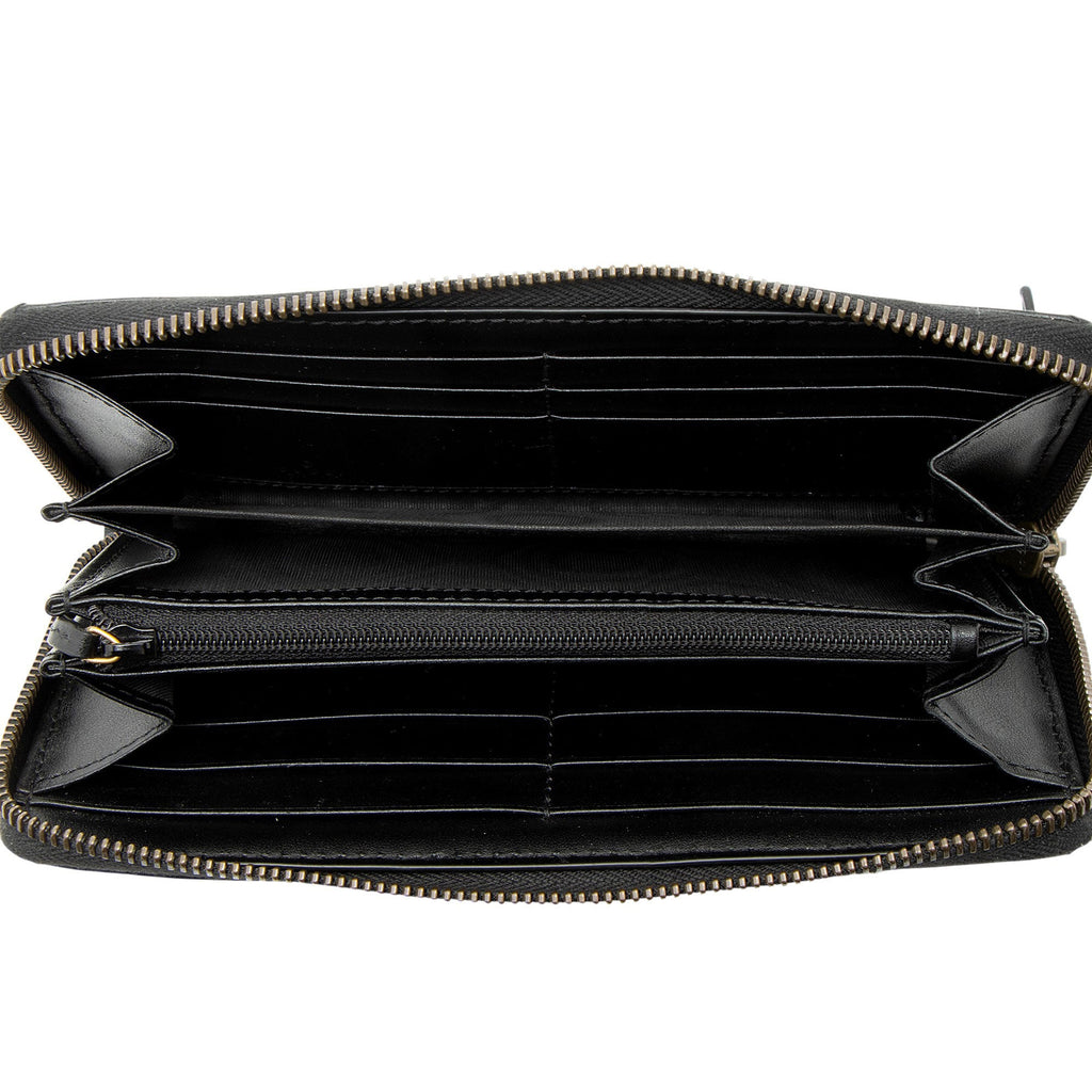 Gucci Matelasse Leather GG Marmont Zip Wallet