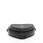 Gucci Matelasse Leather Interlocking G Heart Mini Shoulder Bag (SHF-j5rydx)