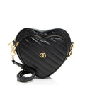 Gucci Matelasse Leather Interlocking G Heart Mini Shoulder Bag