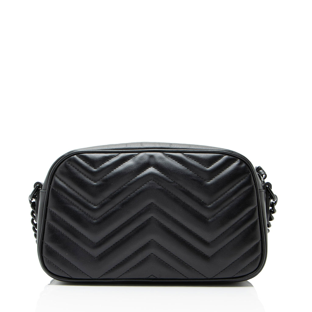 Gucci Matelasse Leather Monochrome GG Marmont Small Camera Bag