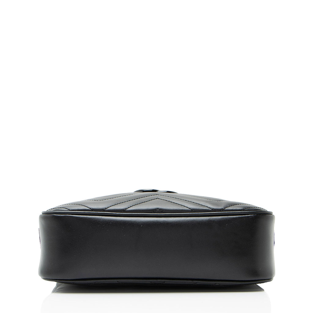 Gucci Matelasse Leather Monochrome GG Marmont Small Camera Bag