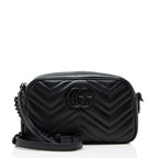 Gucci Matelasse Leather Monochrome GG Marmont Small Camera Bag